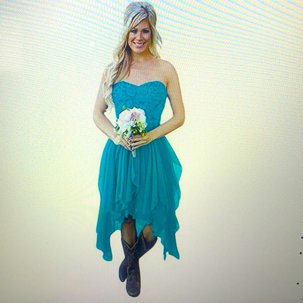 Princess Women’s Country High-Low Chiffon Dress